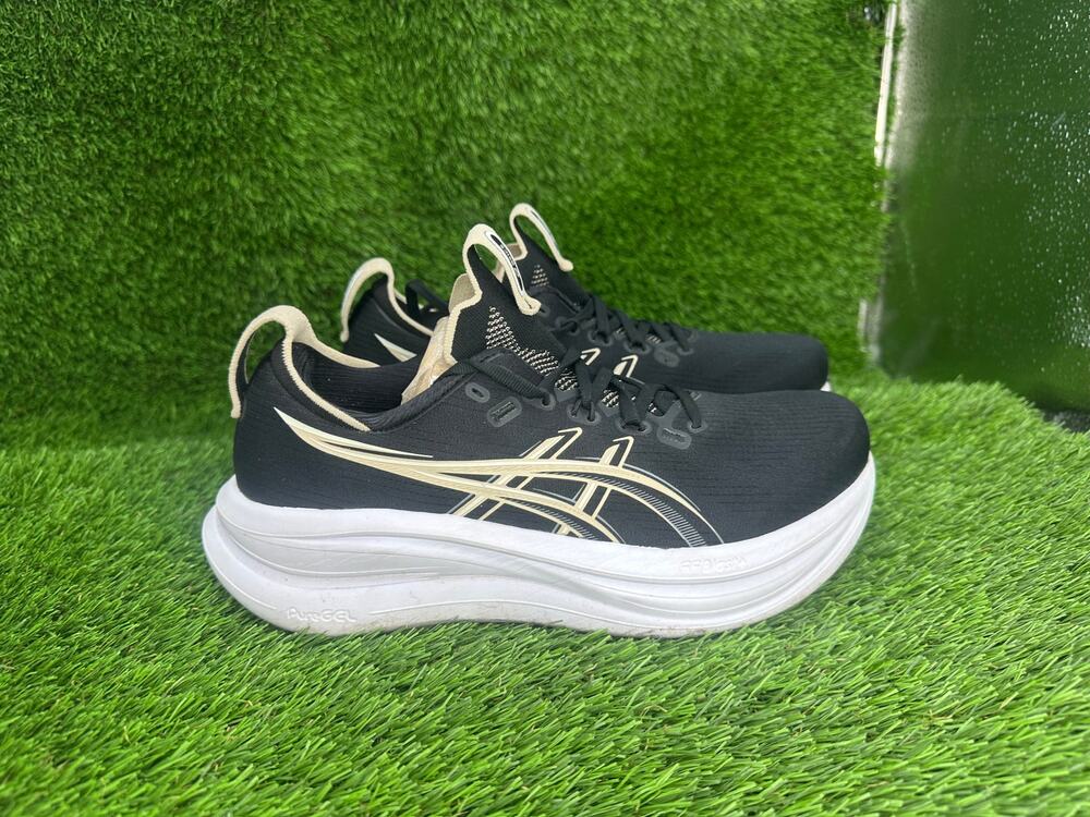 Asics Gel-Nimbus 28 1012B899 Athletic Sneaker Women's 8.5 Black Knit Running